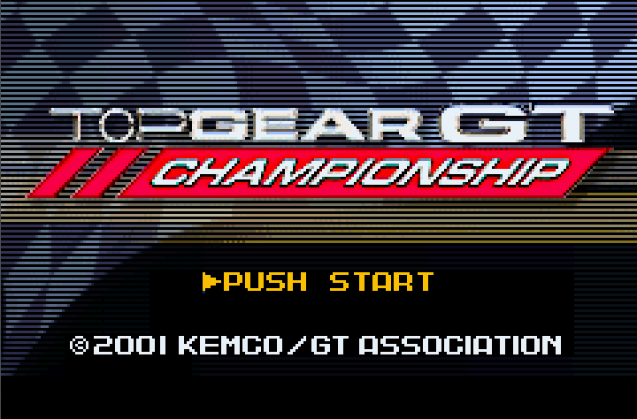 Top Gear GT Championship Title Screen